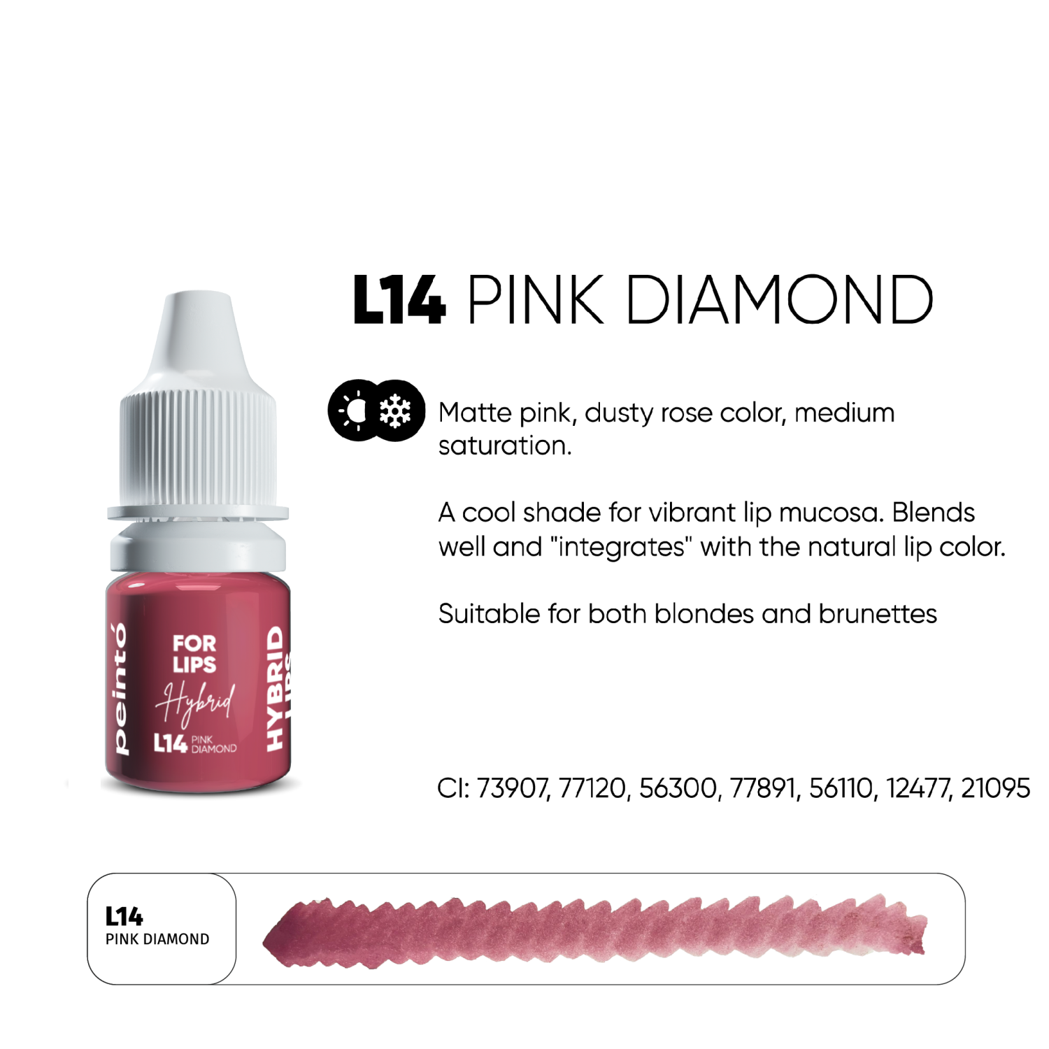 PEINTO ტუჩის პიგმენტი L14 Pink Diamond